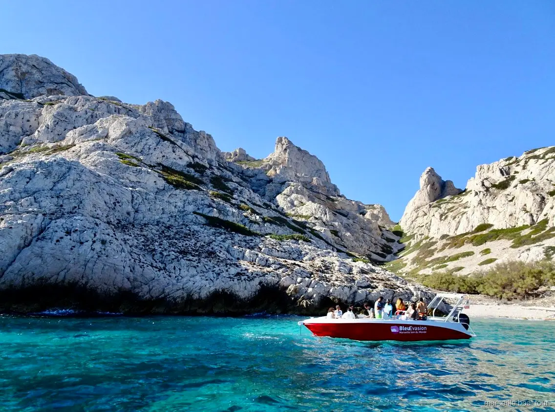 Stopp an Riou Island auf der Marseille Calanques Schwimm und Schnorchel Bootstour