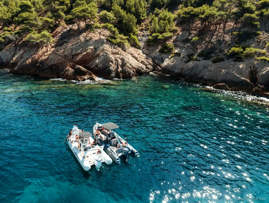 Badestopp auf der Marseille privaten Bootscharter