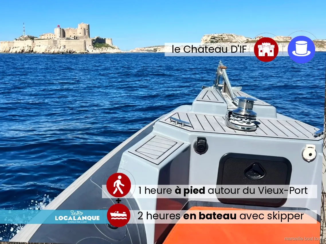 Interior del Château d'If en el tour de El Conde de Montecristo desde Marsella